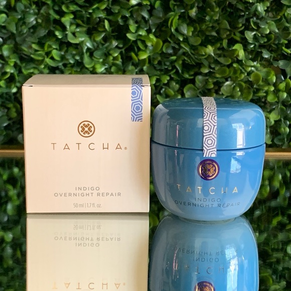 Tatcha Indigo Overnight Repair Serum in Cream | NEW | Full Size 50mL 50 mL BNIB - Picture 1 of 13
